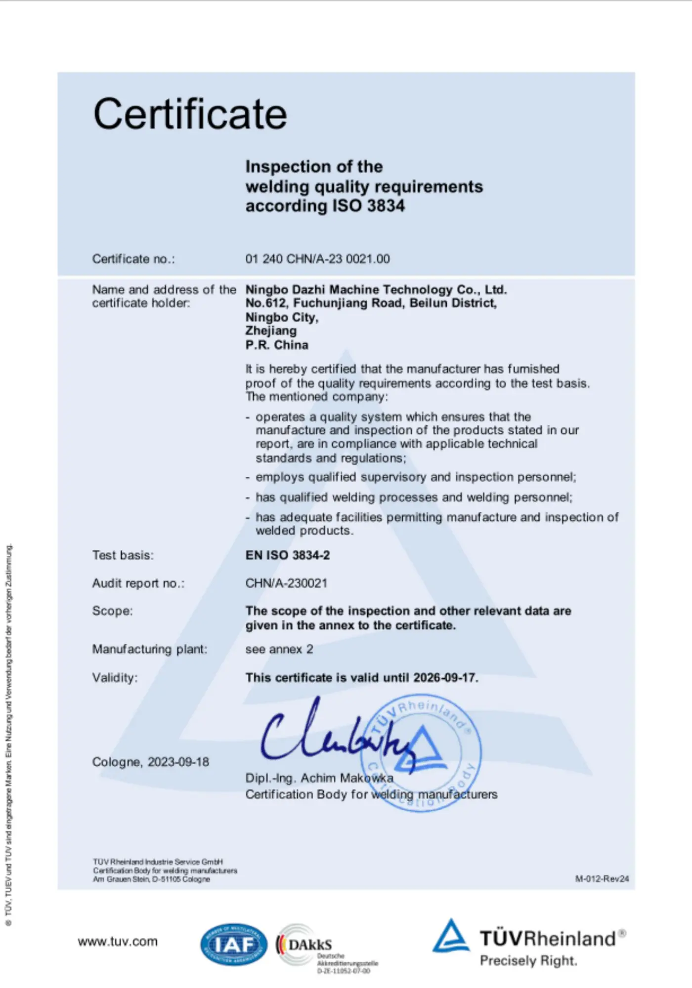 ISO3834